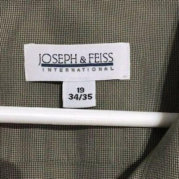 Joseph & Feiss Green 2-Ply Cotton Button-Down Shirt - Picture 4 of 7